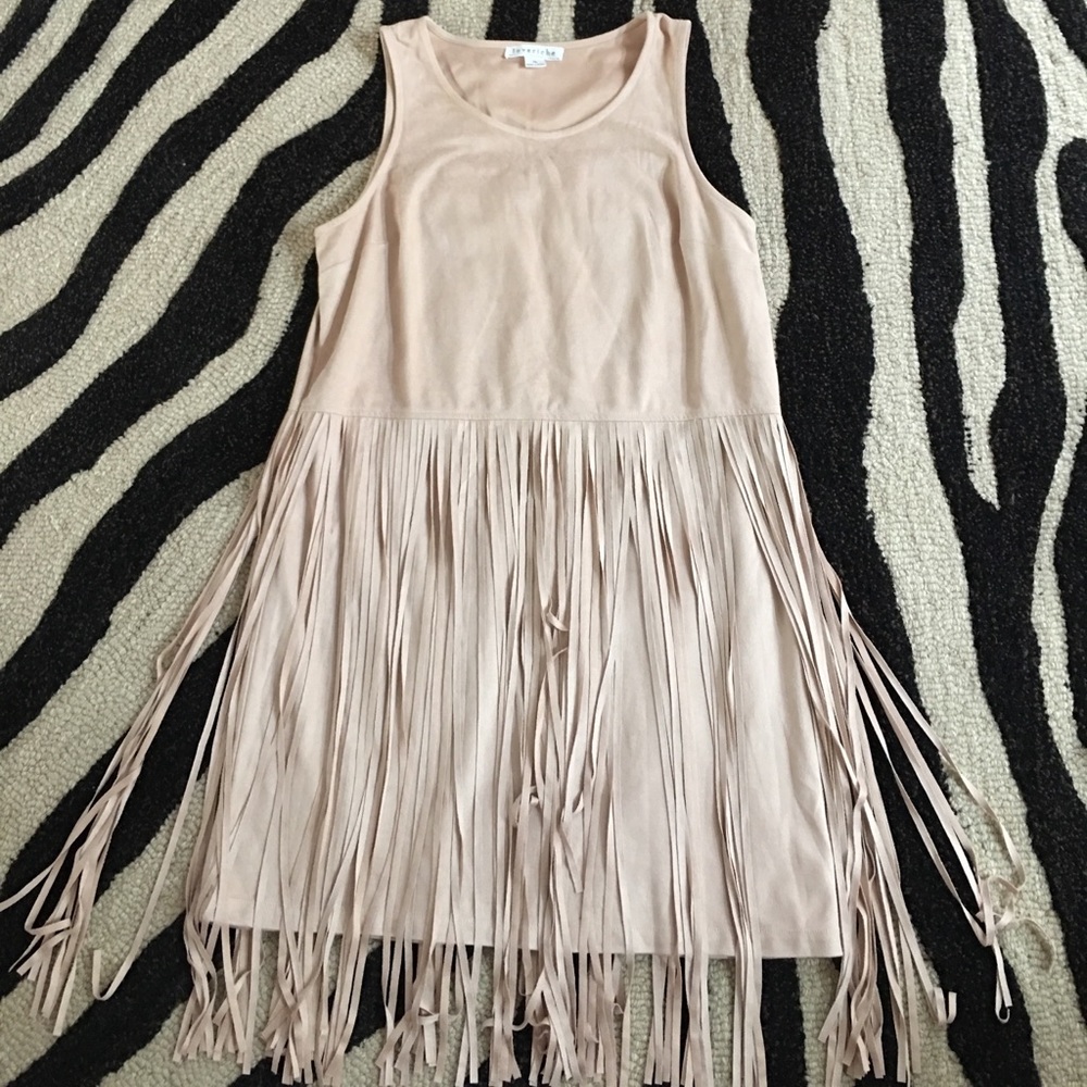 Suede fringe dresses