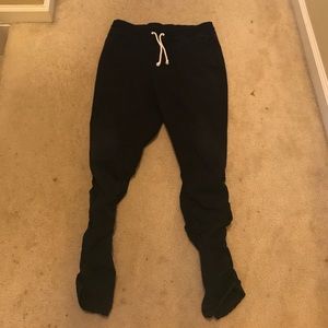 H&M black zip joggers