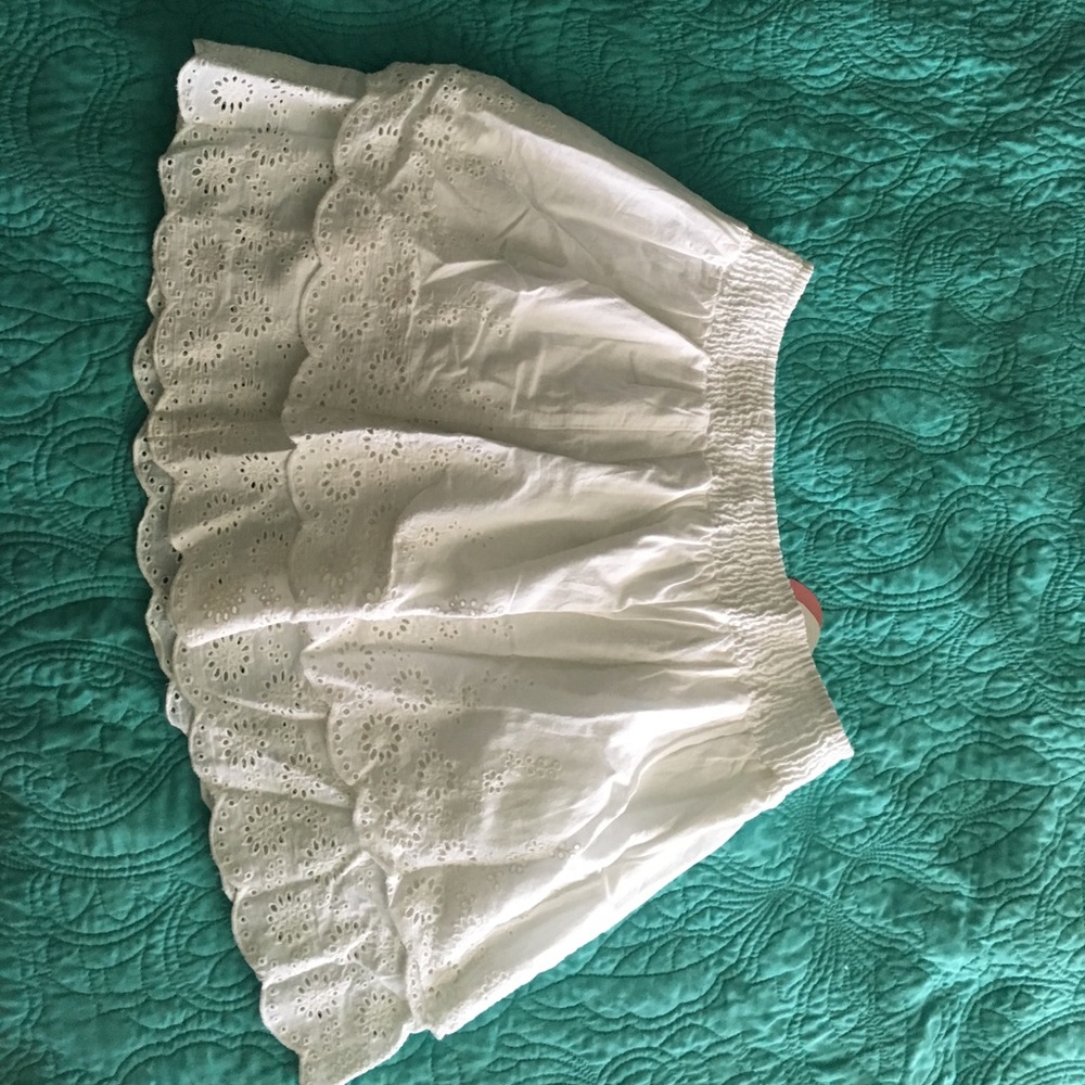 White SO Above the Knee Skirt