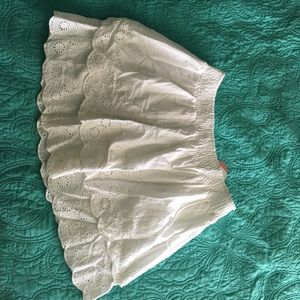 White SO Above the Knee Skirt