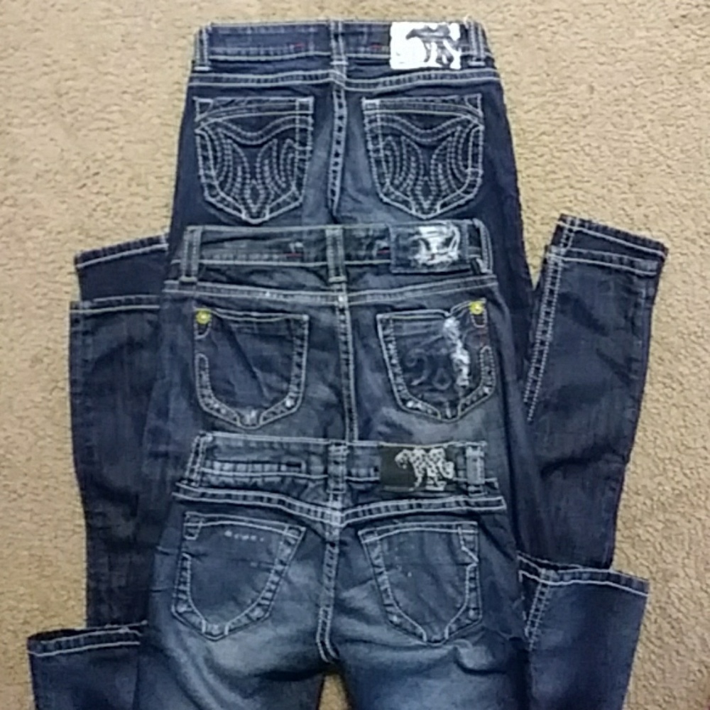 3 pairs of Mek Jeans sz 24/25
