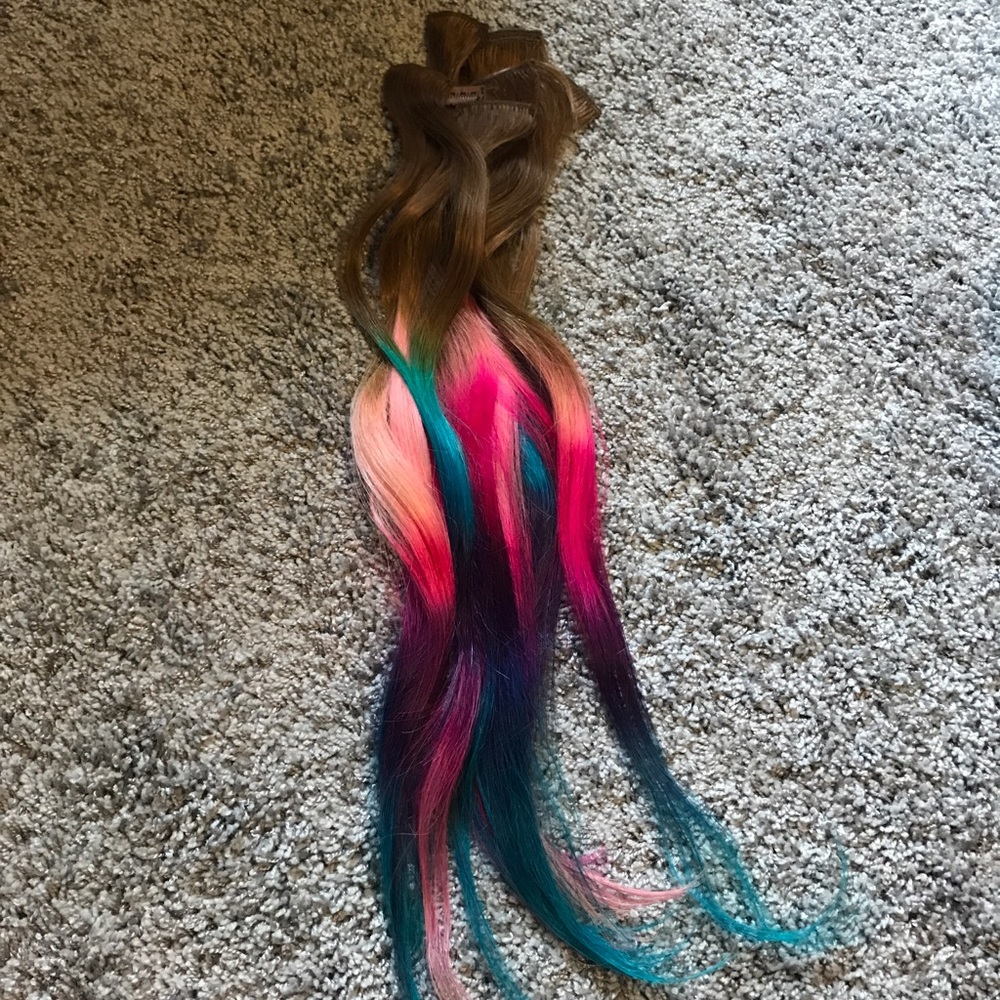 Ombré dip dyed hair extensions