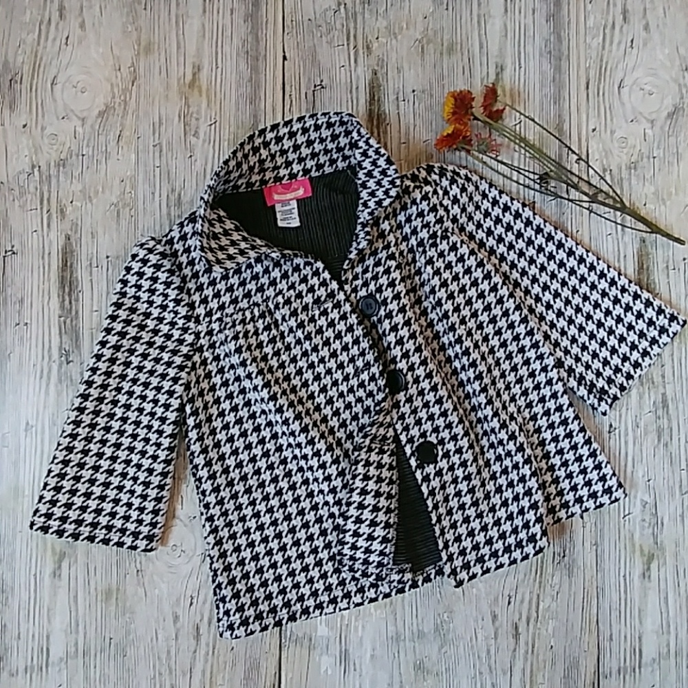 {H.P.} Girls houndstooth jacket