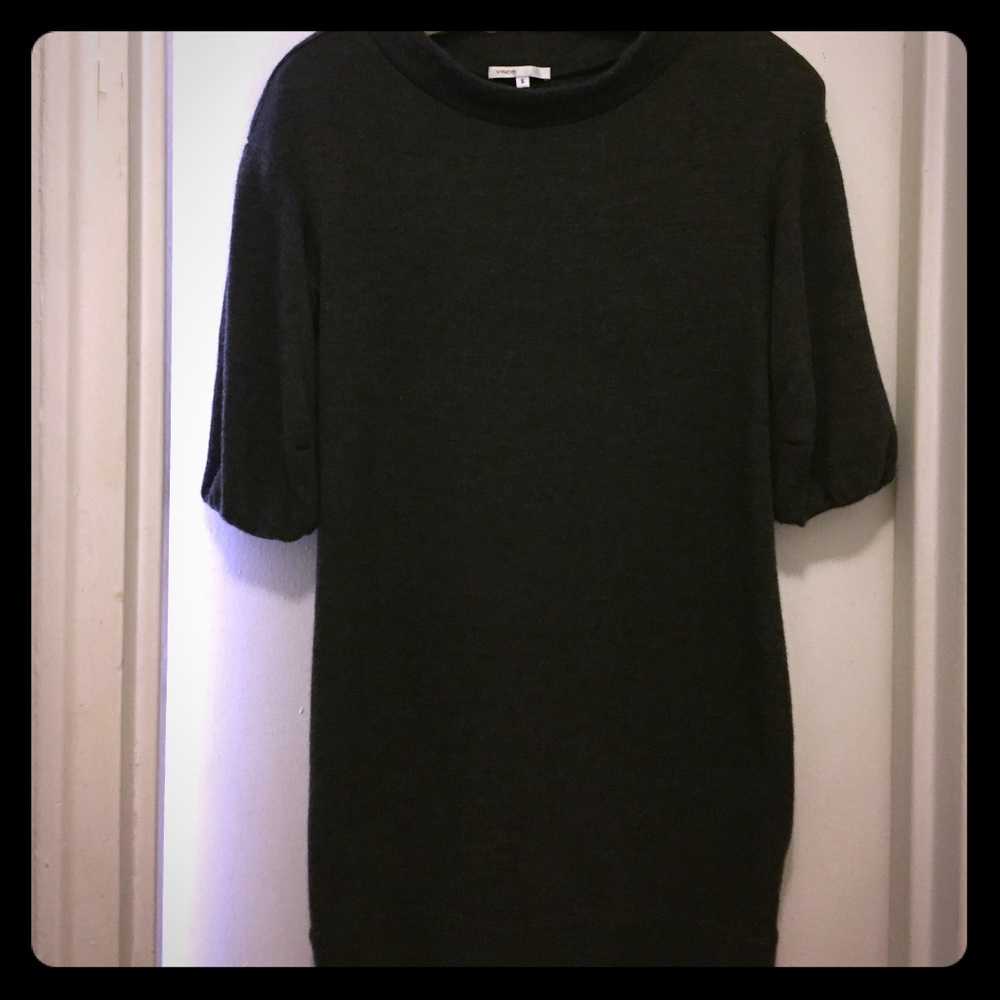Vince gray wool minidress