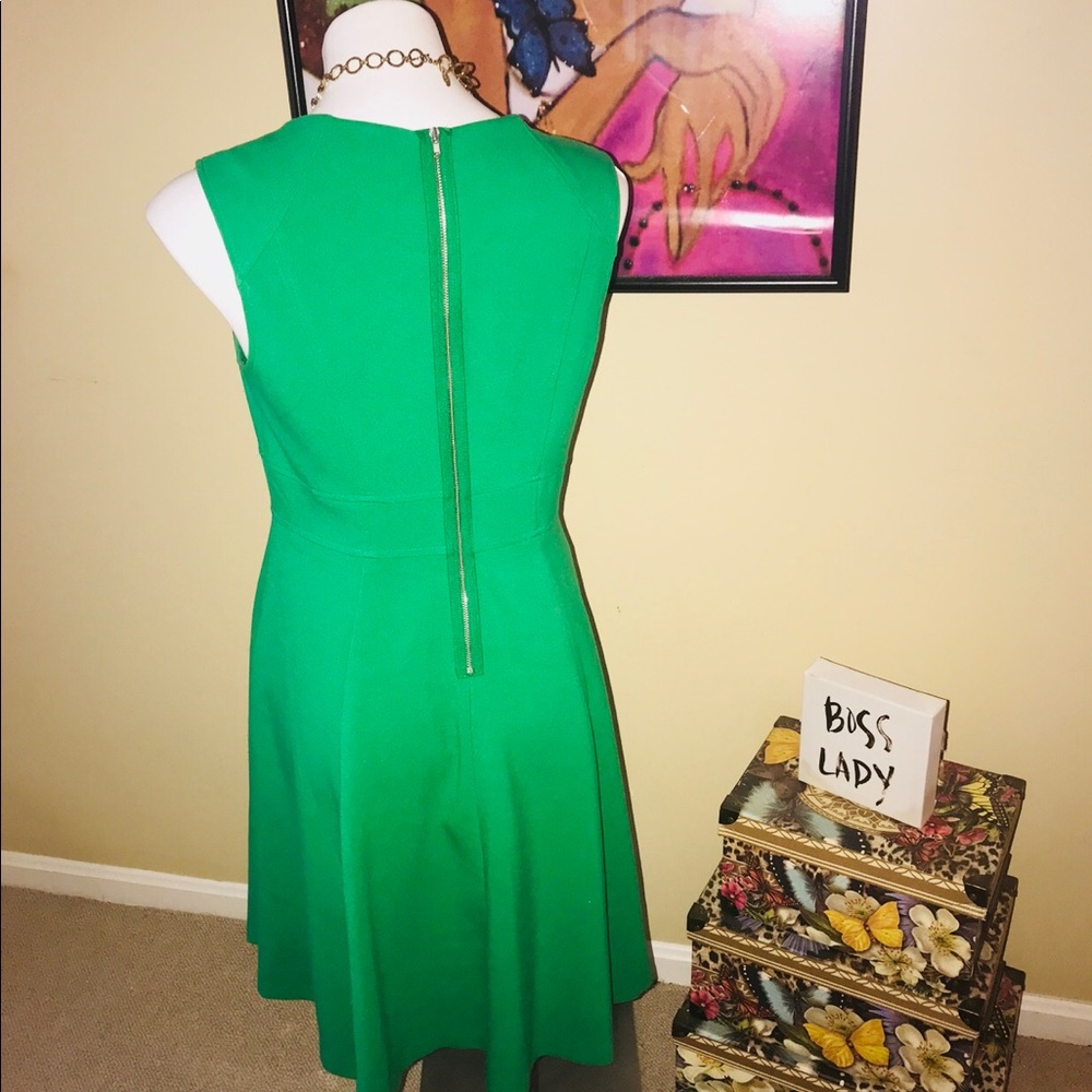 Fall Green Dress - Picture 3 of 3