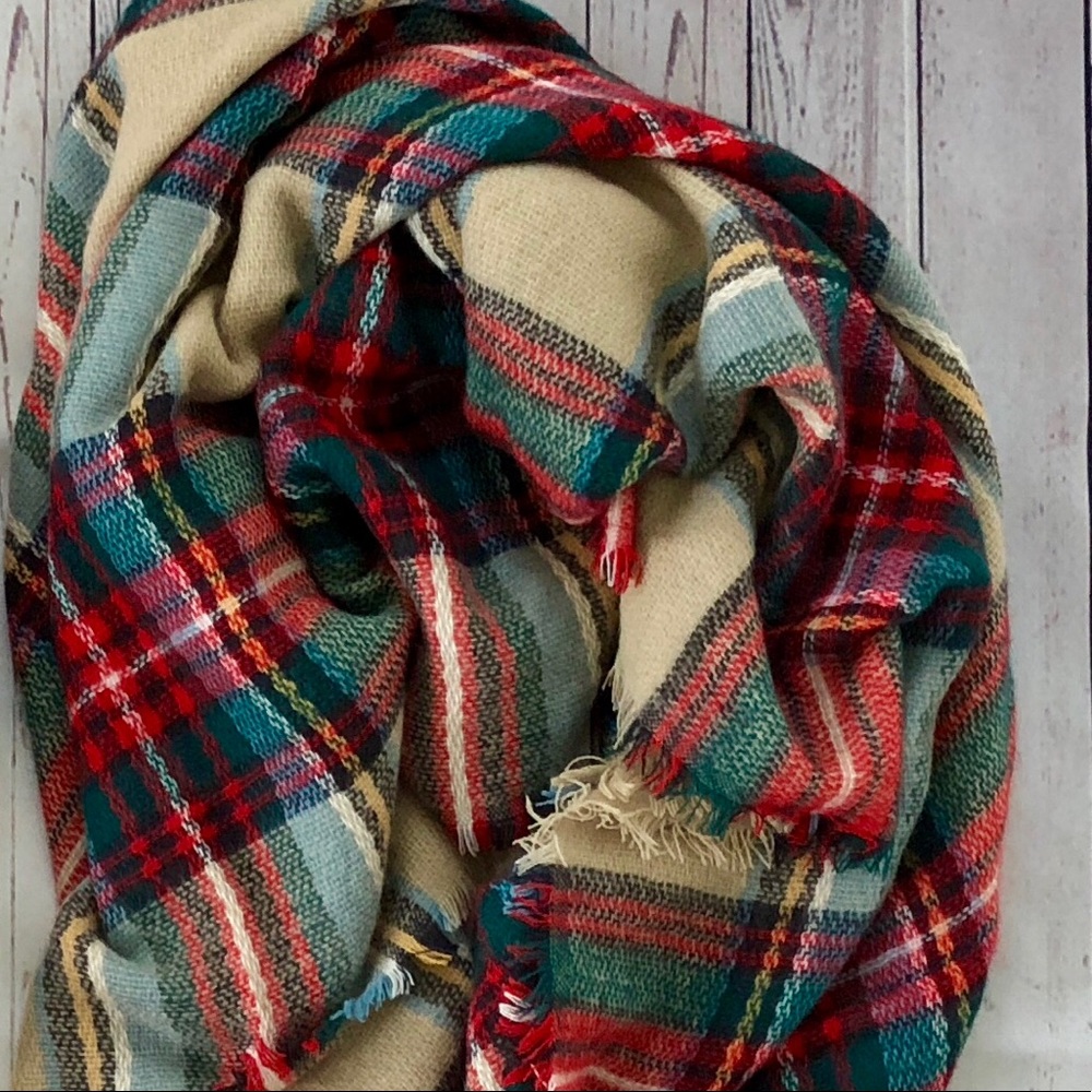 Blanket Scarf - Beige