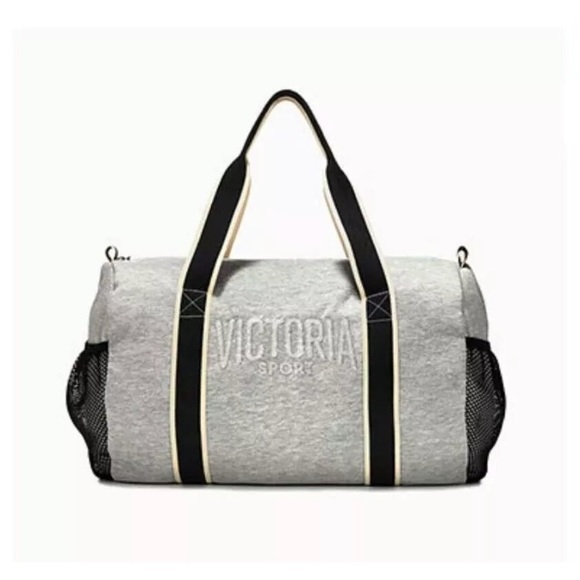 overnight bag velvet grey zipper VICTORIA/'S SECRET Duffle Sport Pink Tote Bag