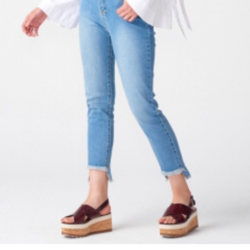 Blue denim jean