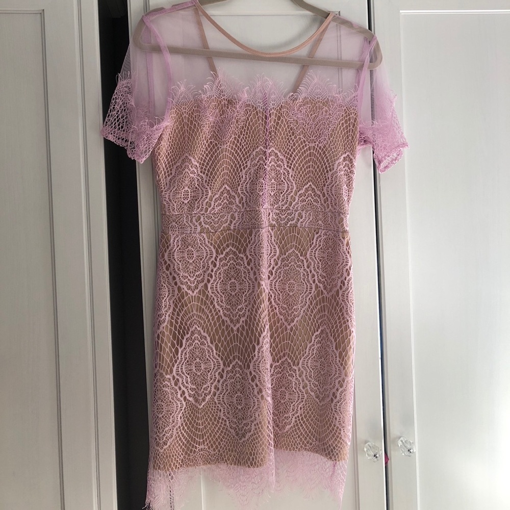 lulu sheer lilac dress