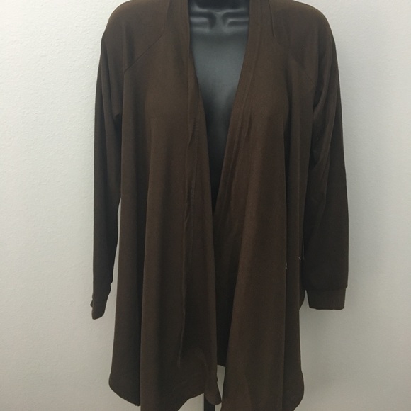 Brown waterfall sweater - Picture 2 of 8