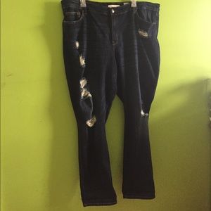 Plus Size Distressed Jeans (Never Worn)