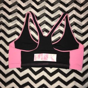 VS PINK Color Block No-Show Sport Bra