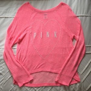 VS Pink lightweight sweater top
