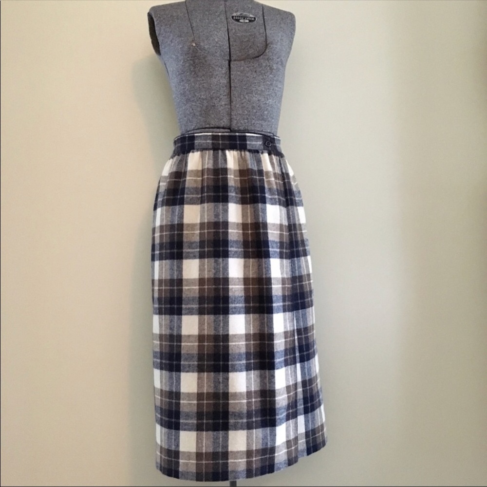 Vintage plaid skirt