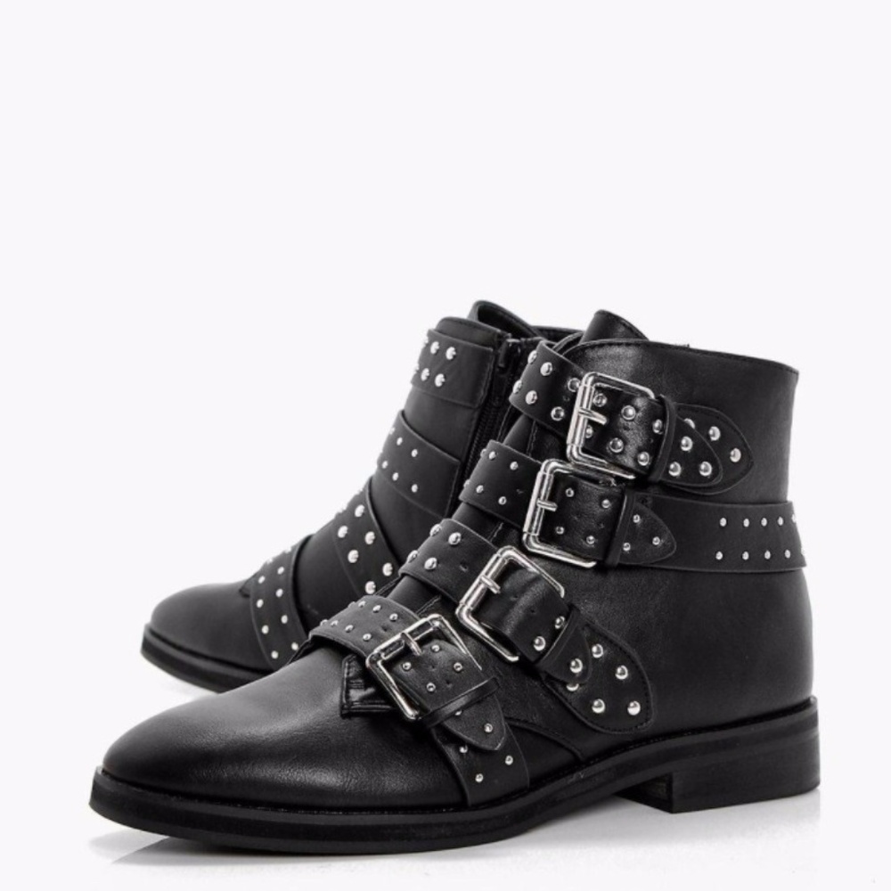 Sara Studded Strap Ankle Boot