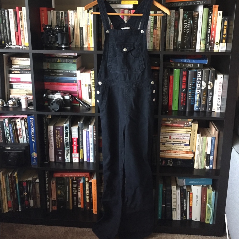 Alexa Chung for AG black overalls