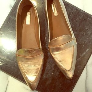 Flats pointy toe penny loafers shoes