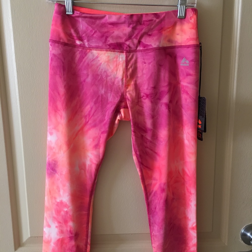 RBX neon tie dye Leggings - NWT