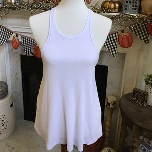 Free People White Racerback Tank