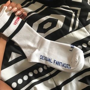 Vetements sexual fantasies socks