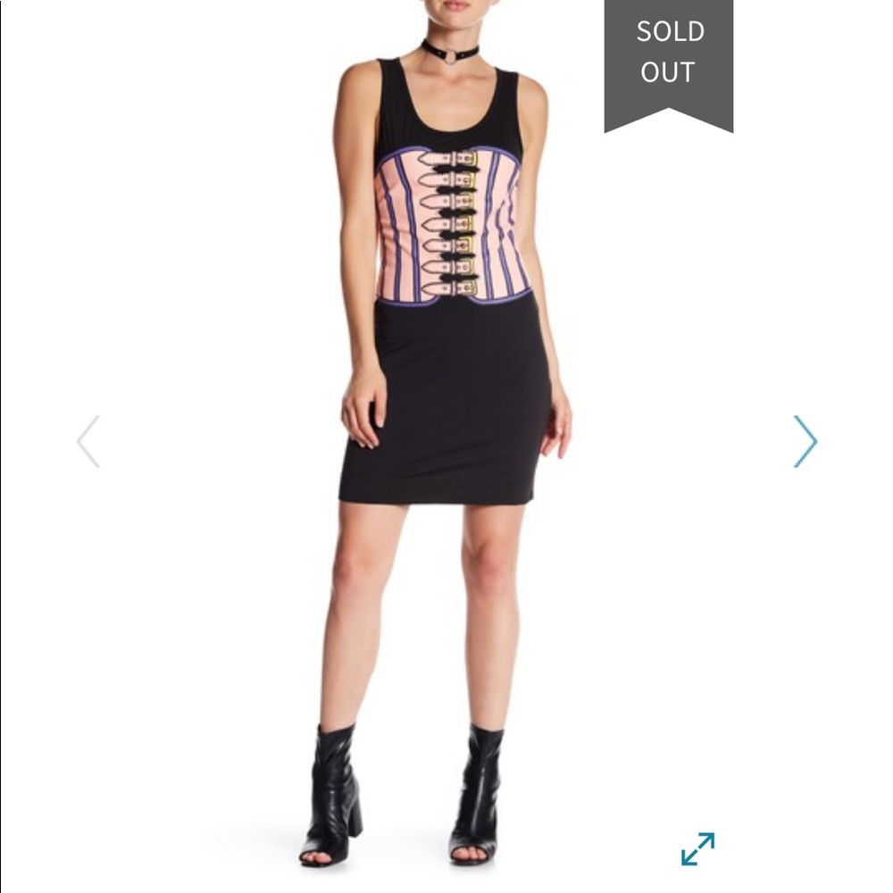 LOVE Moschino Corset Graphic Dress
