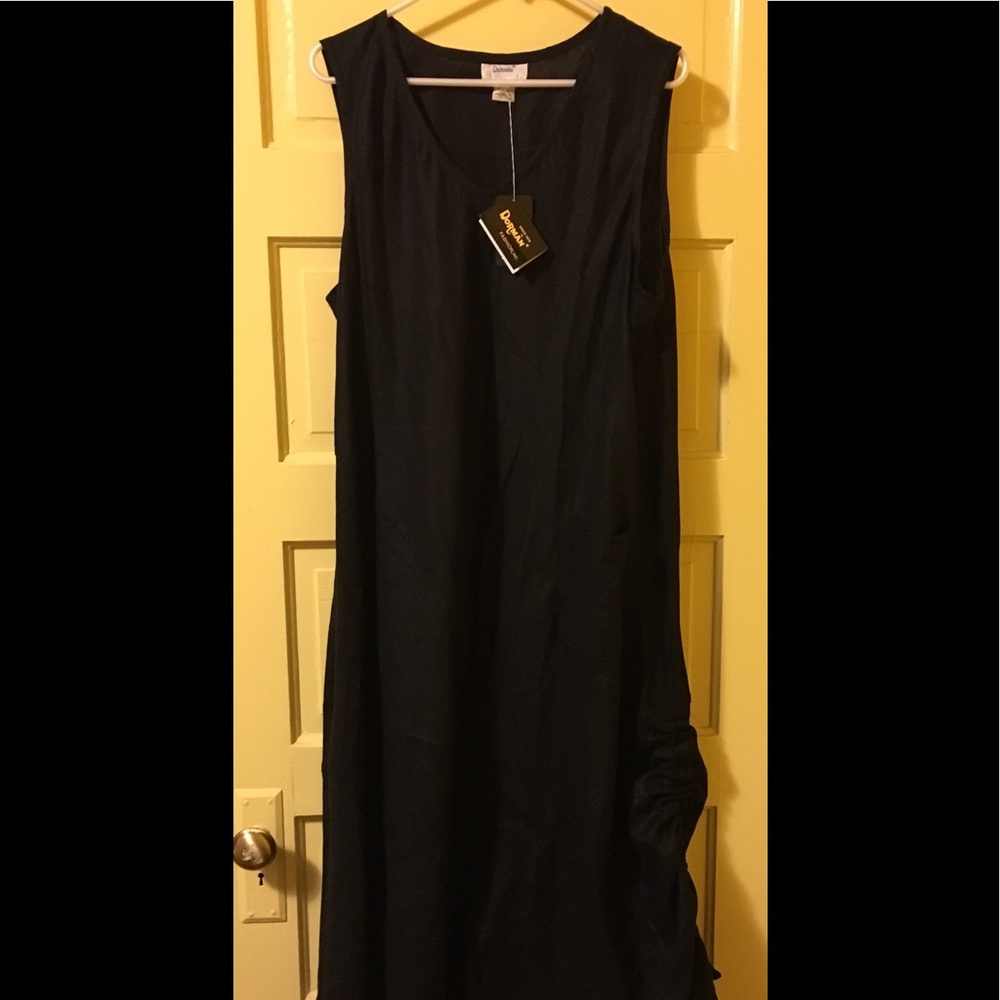 Dorman linen lagenlook dark mori dress