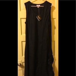 Dorman linen lagenlook dark mori dress