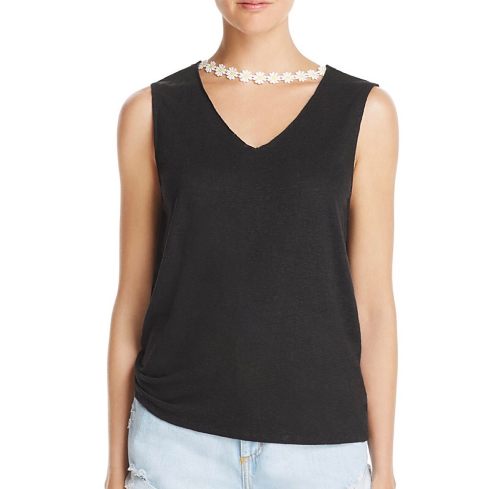 Daisies choker boho hippie tank top