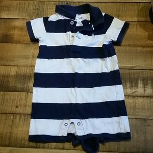 Ralph Lauren rugby striped romper