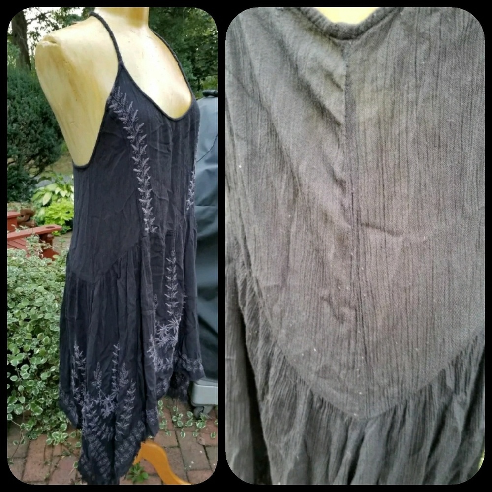 💣SOLD💥🌈 free People Meadows  Medallion Shark bite dress - Picture 6 of 8