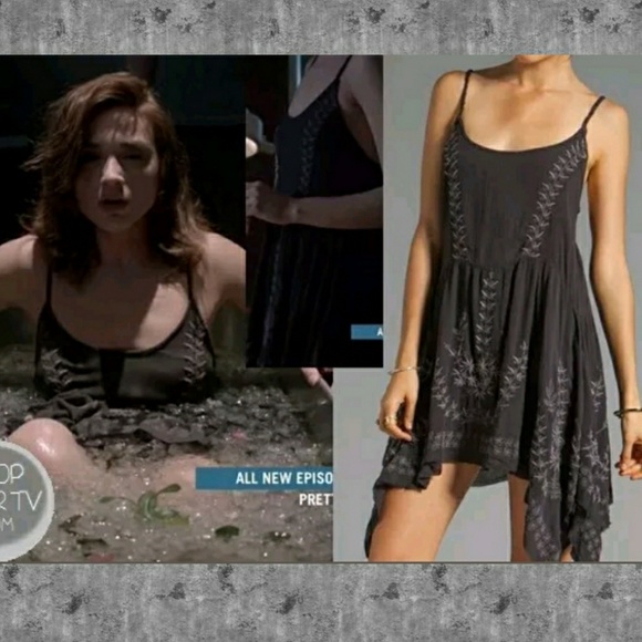 💣SOLD💥🌈 free People Meadows  Medallion Shark bite dress - Picture 2 of 8