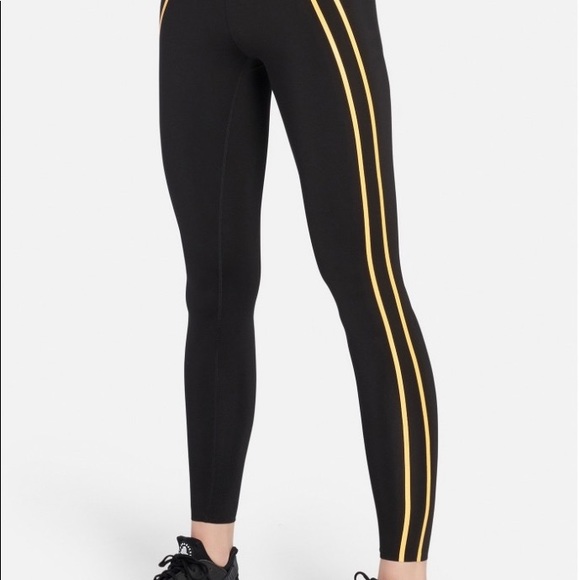 NWT split59 distance tights black/yellow stripe - Picture 7 of 8
