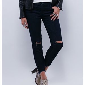 Free People Distressed Skinny Jeans