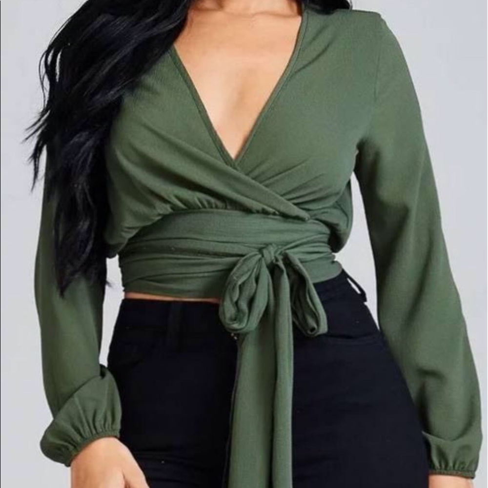 Long sleeve Koshibio tie wrap shirt