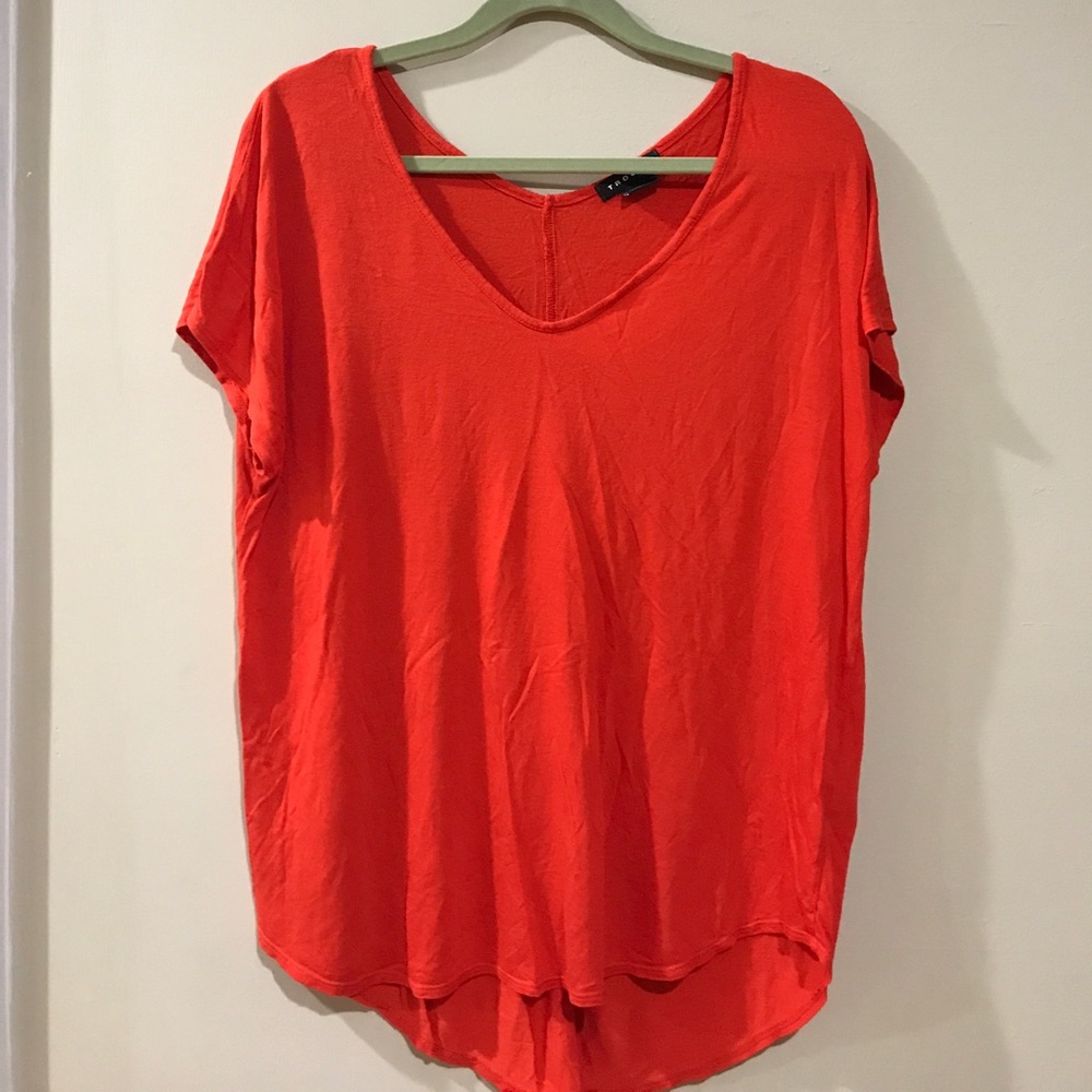 Trouvé Red Fiery Relaxed Fit Top