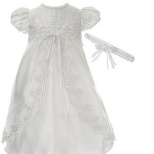 0-3 month old Christening baptism gown
