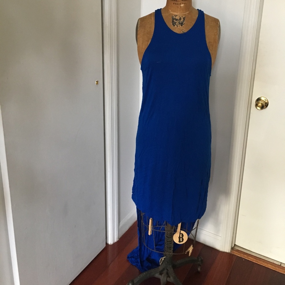 Hi-Lo Cobalt Blue Jersey Dress