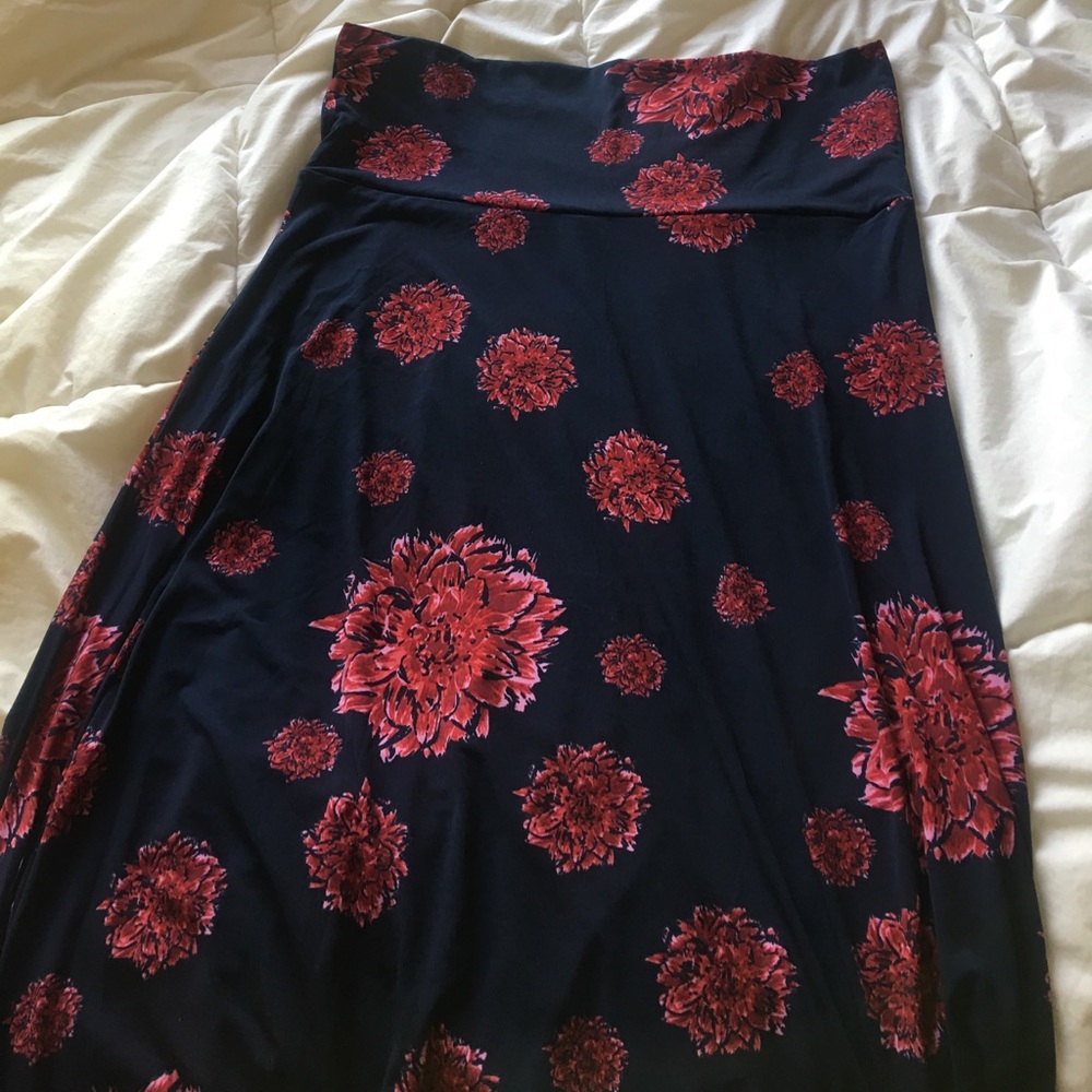 Navy and red Lularoe Maxi