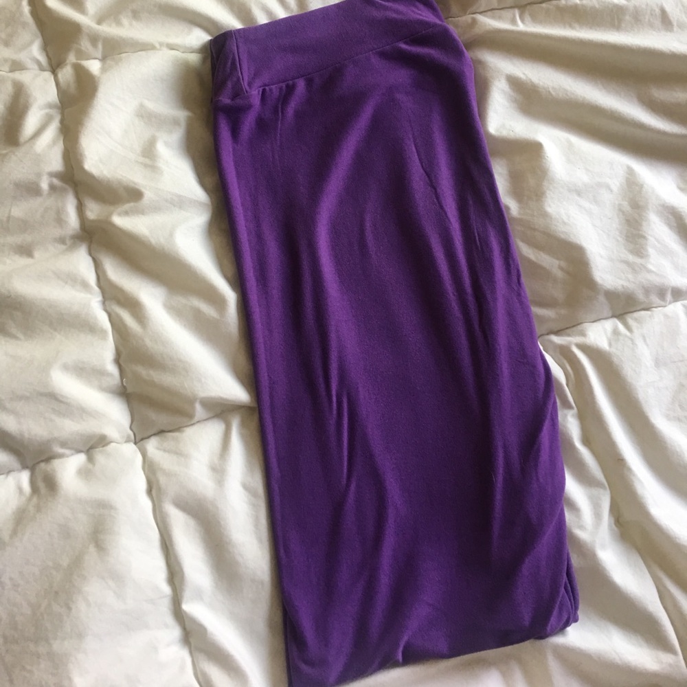 Lularoe Solid Purple TC Leggings