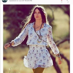 Free people chiffon dress !!! Colorful