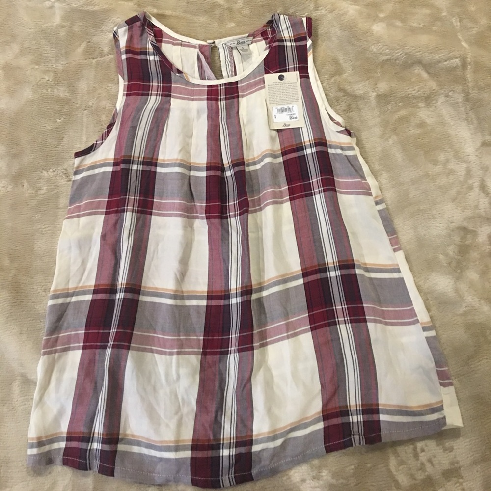 NWT plaid blouse