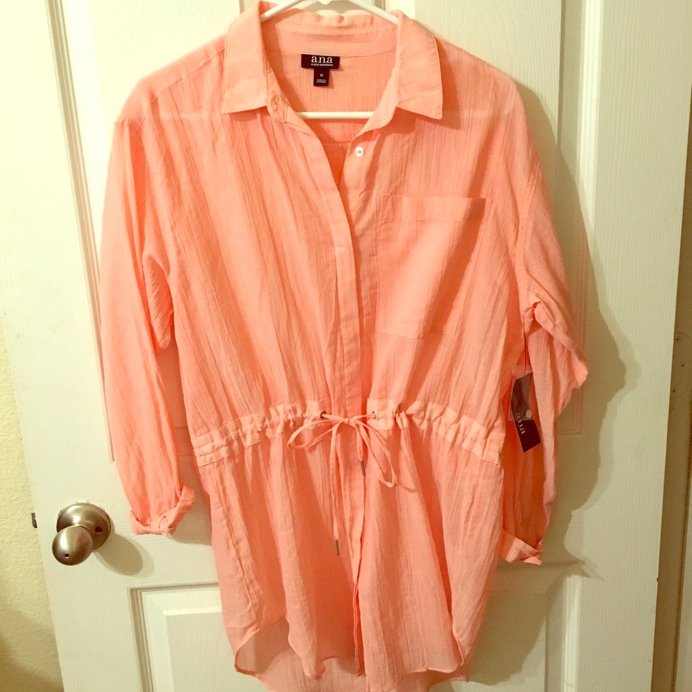 Button-up Tunic Top