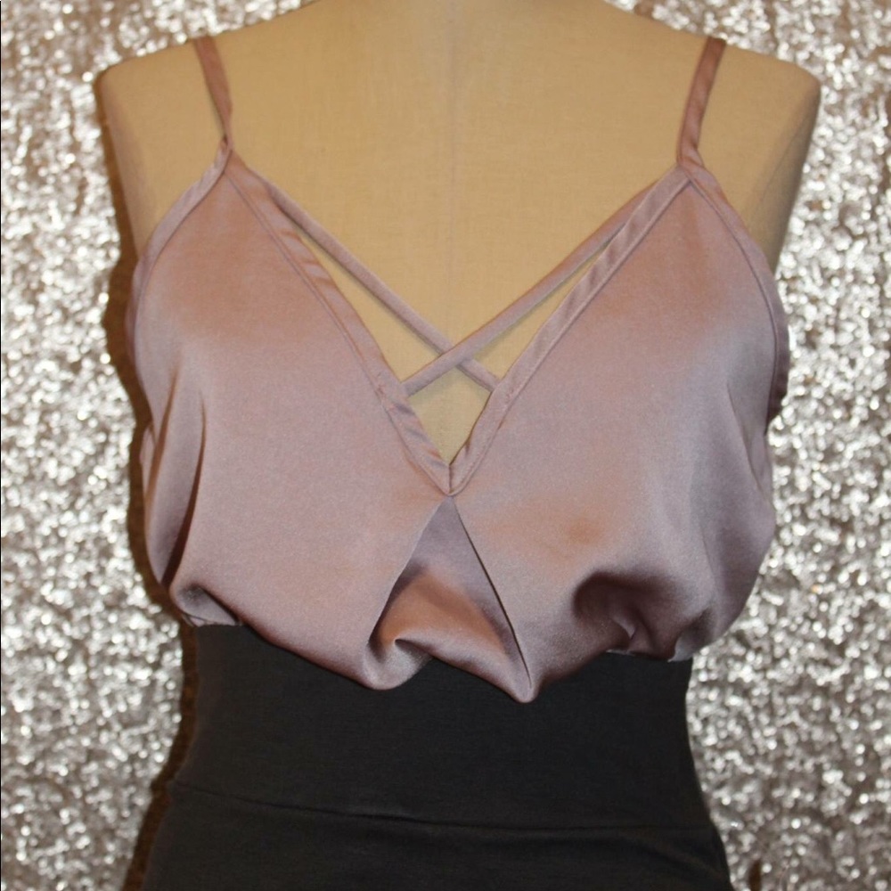Rose Chest Crossover Blouse