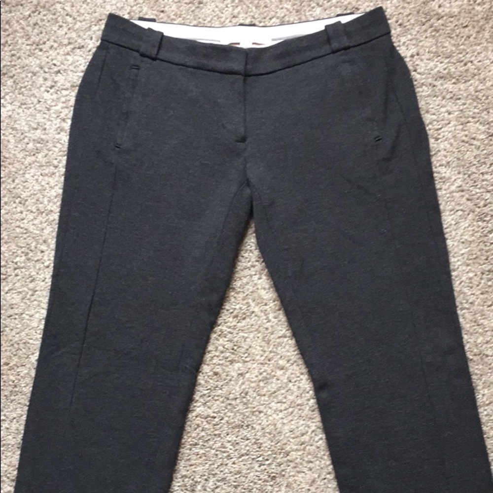 LOFT Crop Slim-ankle pants, Color Charcoal