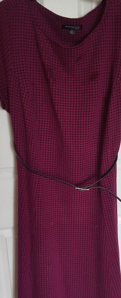 Hounds tooth dress wiqth belt