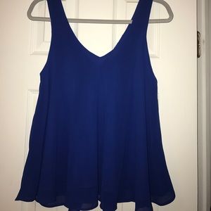 Dressier blue tank top