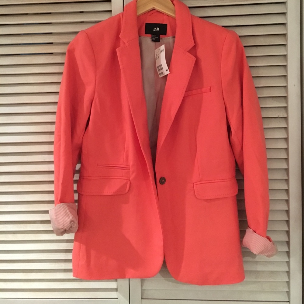 Pop of color blazer