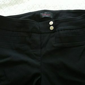 Black slim ankle pants