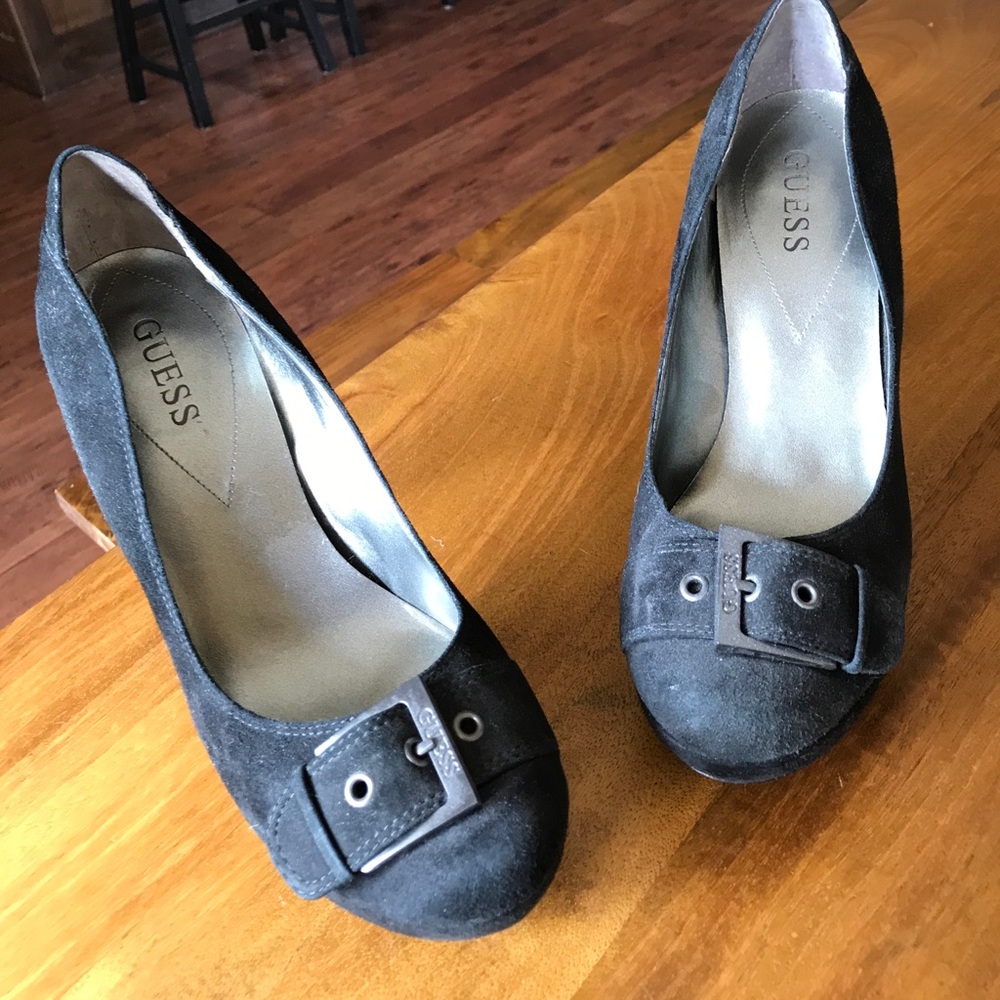 Guess Black Suede heels