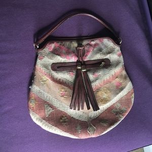 Artemis design hobo bag. Kilim design